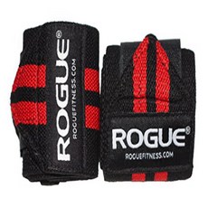 Rogue Fitness Wrist Wraps | Available in Multiple Colors (Black/Red 12”) 불량 피트니스 손목 랩 | 다양한 색상 제공 (, 1