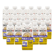 테이크핏 맥스 바나나맛 프로틴, 250ml, 48개