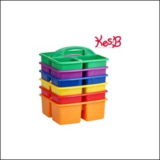 캐스B 아트스쿨 클린업수납함6종 2135 플라스틱 클린업보관함 kesb 다용도 캐스비 veki