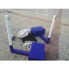 해외 다용도 4합 1배구 기둥 이동식 배드민턴 네트 공기배구 기둥 상승 가능-31826, 옵션05