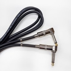 신길전자 5.5mm 양(ㄱ)자 모노케이블 앰프 기타 피아노 국산제품, 5m, 1개