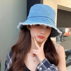 남녀공용 여름 태양 모자 버킷 햇 코튼 밥 파나마 걸스 비치 여행 야외 리버시블 어부 모자