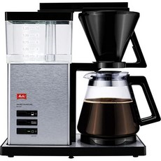 [독일] 671488 Melitta Aroma Signature Deluxe Coffee Filter Machine Black and Stainless Steel, Schwarz - Edelstahl Matt