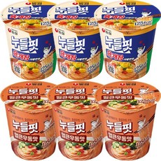 농심 누들핏 육개장사발면맛 3개 + 얼큰우동맛 3개
