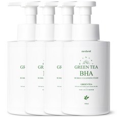 메르헨트 그린티 바하 버블 클렌징폼 500ml x 4개 살리실산 약알칼리 딥클렌징 세안제 클렌저 폼클렌저