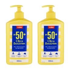 호주 콜스 울트라 선크림 SPF 50+ 500mlx2개 Coles SPF 50+ Sunscreen Ultra