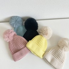 파란색방울비니