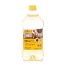 노브랜드 깨끗하고 순수해 산뜻한 해바라기유 식용유 2L, 1개