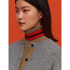 빈폴레이디스 [GREEN BEANPOLE] 브라운 울 터틀넥 니트 워머 (BF095AN31D)