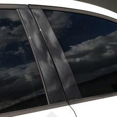 [차랑] BMW 3시리즈 F30 유광카본 B필러 기둥몰딩 스티커 차량용품 320D 328i, 1개