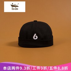 금 방패 모자 남 인 스 판 춘추 지주 모자 일본 계 비 니 복고 길거리 깡패 길거리 털모자 여자 검은색 조절 가능
