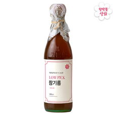 함박꽃상회 깊은 풍미 고소한 저온 압착 참기름 1회착유, 1개, 350ml