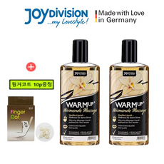 [아몰랑 러브젤] JOYDIVISION 웜업 바닐라 마사지 러브젤 150ml +핑거코트 10P - 촉촉한 보습효과와 따뜻함과 부드러움을 동시에 느낄수 있는 프리미엄젤., 2개