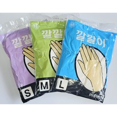 동광 깔깔이 미용장갑 소 중 대 고무장갑 미용실 가정 화원 공장 주방(같은제품으로 포장지는 랜덤으로 발송될수있음), 01 동광 깔깔이, S, 1개