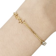 [생로랑] [명품]논현 더팩토리 24SS YSL 모노그램 오피움 하트 참 브레이슬릿 팔찌