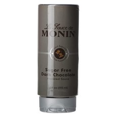 Monin - 무설탕 다크 초콜릿 소스 벨벳과 풍부함 디저트 커피 및 간식에 적합 글루텐 프리 (355ml(12온스), 12 Fl Oz (Pack of 1), 1개, 355ml