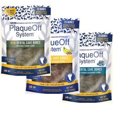 프로덴 플라그오프 프라그오프 강아지 고양이 먹는 구강관리제 치석제거 입냄새 파우더 덴탈껌, 미니 덴탈케어본 20p - 혼합야채&블루베리