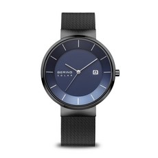 BERING(베링) 손목시계 맨즈 아날로그 솔라 컬렉션 워치 스테인리스 스틸 스트랩 & 사파이어 크리스탈 14639-227 정규 수입품 내부 3년 보증 사파이어 유리