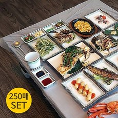 특A급 두꺼운 실속형 비닐 식탁보 250매 (1박스) /일회용 식탁보 식당용, 1개
