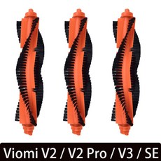 Viomi V2 V3 SE Conga 3490 3690 샤오미 Mi 로봇 진공 걸레 프로 STYTJ02YM STYJ02YM 액세서리 메인 사이드 브러시 헤파 필터 걸레, 1) 3pcs, [08] 버건디