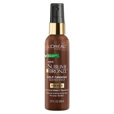 L'Oreal Paris 서브라임 브론즈 셀프태닝 페이셜 워터 미스트, 3개, 89ml