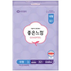 GOODFEEL 輕薄潔翼型衛生棉, 加長大型(29cm), 32片, 1包