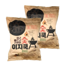 어솜 캠핑용 파이어볼 야자숯1kg 2kg 구이탄, 520g