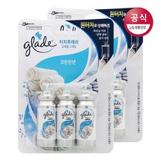 그레이드 터치앤후레쉬 화장실방향제 크린린넨향 리필 x3입 x2개, 단품