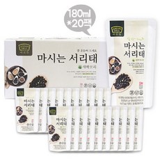 아름뜰 마시는 서리태 새싹보리 180ml 20팩 식물성 단백질 12가지 곡물 선식 아침 두유 홈쇼핑