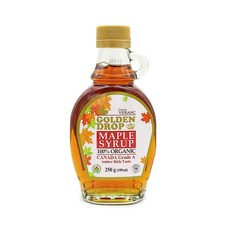 골든드롭 유기농 메이플 시럽 250g (캐나다 그레이드A 앰버리치), 189ml, 1개