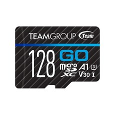 TEAMGROUP GO Card 1TB 마이크로 SDXC UHS-I U3 V30 4K GoPro & 드론 액션 카메라용 고속 플래시 메모리 카드 야외 스포츠 촬영 닌텐도 스, 128GB