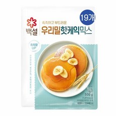 CJ 백설 우리밀핫케익믹스, 500g, 19개