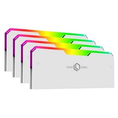 LEADCOOL RH-1 EVO ARGB 메모리 방열판, 화이트, 4개