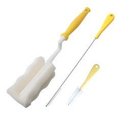 베이비베어 텀블러 세척솔 3종 세트, 노랑, 1개 노랑, 1세트