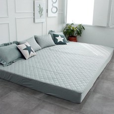 순면 누빔 패밀리 매트리스커버 (Q+Q) 300X200