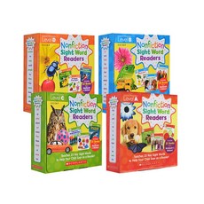 [1일배송]레벨2 스콜라스틱 논픽션 사이트 워드 리더스 non fiction Sight Word Readers ABCD 4세트+4CD/음원제공