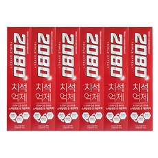 2080 트리플이펙트 치약 스트롱민트 120g, 6개