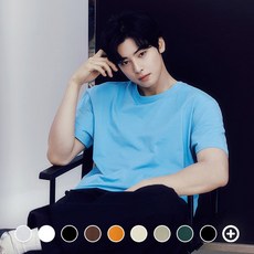 지오다노 024530 코튼 저지 크루넥 반팔 티셔츠 1153440