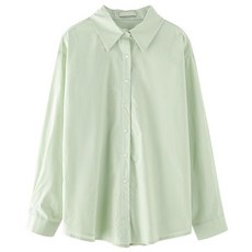 진기주 어쩌다 마주친 그대 셔츠 남방 옷 면 그린 민트색 오버핏