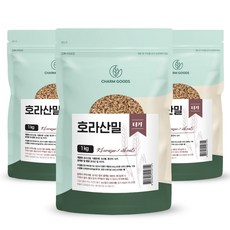 100% 터키산 호라산밀 고대곡물 셀레늄 단백질 식이섬유 미네랄 아미노산 풍부 3kg (1kg x 3팩), 3개