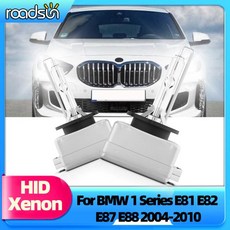로드썬전용 HID XENON 헤드라이트 BMW 1 시리즈 E81 E82 E87 E88 2004-2010 35W D1S 자동차 전구 6000K 헤, 01 2PCS Headlight Bulb, 01 6000K, 1개