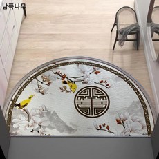 중국식 반원형 방석 도어매트 도닐 가정용 문 앞 더러움 방지 발매트 화장실 흡수 미끄럼 방지 카펫