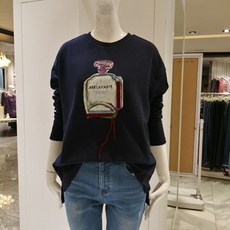 꼼빠니아 자수패치 기본 라운드 티셔츠 CA9W0-WKL600_gs