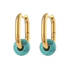 천연터키석귀걸이