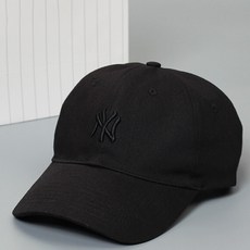 크 롱 보이 야구 모자 남녀 소프트 톱 모자 자수 캡 도 컬러 MLB 블랙 캡 니 조절 가능.