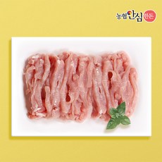 [농협안심한돈](냉장)무항생제 국내산 등심 잡채용 500g, 단품, 단품