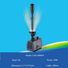 정원 분수 분수대 스프링쿨러 폭포 40 45 75 85W 수중 정원 워터 펌프 LED 조명 220-240V 2000L H 수족관 물고기 탱크 연못 분수, 40W