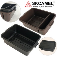 SKCAMEL 식기수거박스 설거지박스 설거지통 치우기박스, 검정색, 뚜껑 X, 1개