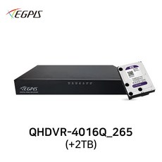 이지피스 QHDVR-4016Q_265(+2TB) AHD 400만화소 CCTV 16채널 하이브리드 DVR 녹화기 - 하이브리드dvr