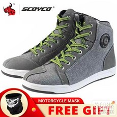 레이싱 Botas 부츠 신발 여름 SCOYCO 부츠 오프로드 오토바이 오토바이 극세사 라이딩 모토크로스 가죽 남성용 Moto, MT016 Gray Boots